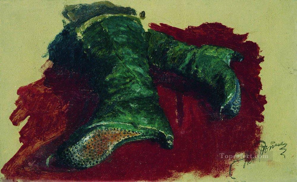 王子のブーツ 1883年 イリヤ・レーピン油絵